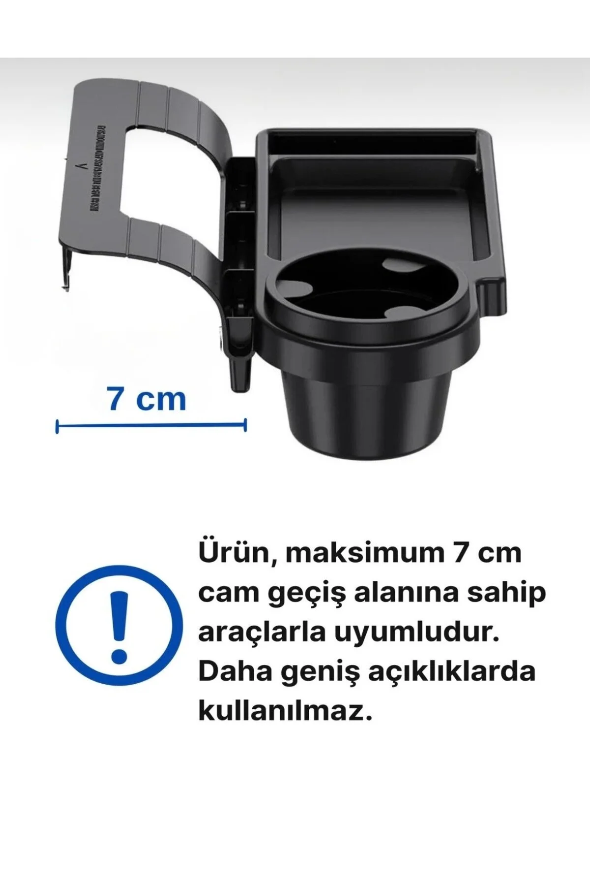 Araba Yan Cep Organizeri - Araç İçi Bardaklık Ve Telefon Tutuculu Çok Amaçlı Düzenleyici Renk - Siyah