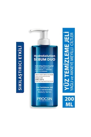 Procsin Hydrosolution Yüz Temizleme Jeli 200 ML