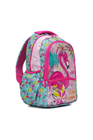 Palm Flamingo Kız Çocuk Okul Seti Turkuaz