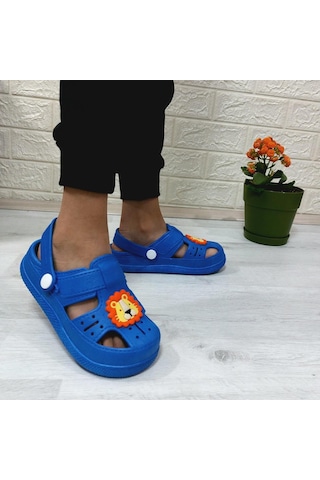 Da-ye 1001 P Mavi Önü Kapalı Yumuşacık Kaydırmaz Sandalet & Terlik Mavi