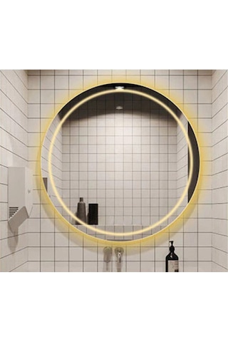 Banyo Lavabo Aynası Ledli Yuvarlak 70 CM Ayna
