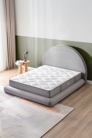 Good Night Legom Torba Yaylı Set Yatak Baza Başlık Tek Kişilik Yıkanabilir Ortopedik Gümüş