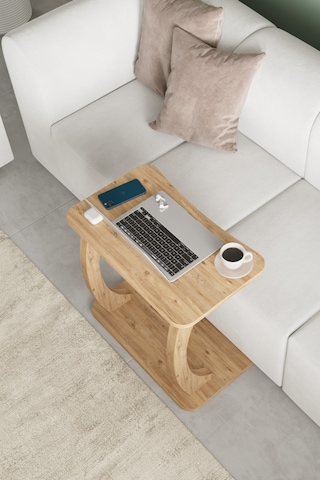 Desk Çalışma Sehpası, Laptop Sehpası, Çift Ayaklı Geniş Yüzey Atlantik Çam