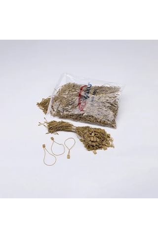 Fuyaku Kilitli İp Klips Renkli 18 Cm 1.000 Adet Altın Sarısı