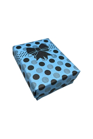 Karton Süngerli Mavi Renk 8/6 Cm 48 Adet Üçlü Set Takı Kutusu Çok Renkli