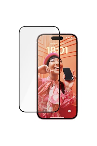 Panzerglass Apple Uyumlu iPhone 15 Ultra-wide Fit Tam Koruma Çerçeve Aparatlı Seramik Ekran Koruyucu