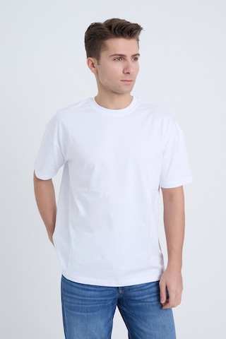 Velvoria Unisex Oversize Basic Beyaz T-shirt