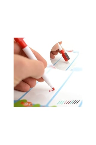 Dünya Magnet Aylık Magnet Planlayıcı, 35x50 Cm Katlanabilir Silinebilir Mıknatıslı Yazı Tahtası Pano + 3 Kalem Açık Gri