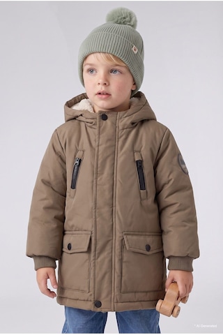 Defacto Dokuma Etiketli Triko Bere Erkek Bebek Y6262a226wngn270 Yeşil-gn270