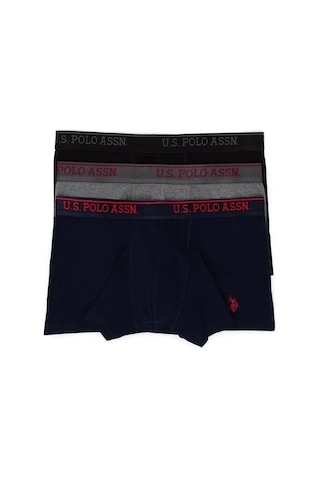 U.S. Polo Assn. Polo Erkek 3 Lü Boxer Çok Renkli