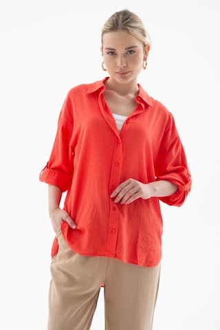 Fashion Friends Bayan Gömlek 25y0051k1 Coral Coral Nar Çiçeği