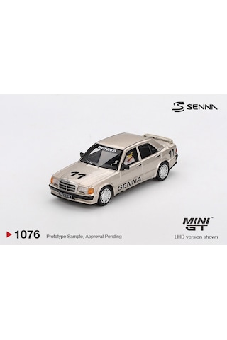 Mini Gt 1:64 Mercedes-benz 190e 2.3-16 11 Ayrton Senna Nürburgring 1984 Figürlü Model Araba Gri