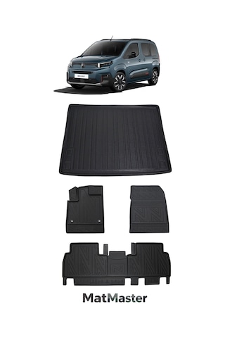Citroen Berlingo 2025 Model 5d Premium Ekstra Havuzlu Paspas Ve Bagaj Havuzu Set