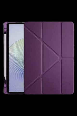 Xiaomi Redmi Pad 2 Kalemlikli Mars Tablet Kılıfı - Mürdüm Klasik