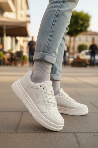 Enoch Kadın Günlük Rahat Spor Ayakkabı Yüksek Tabanlı Sneaker Beyaz