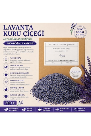 Lavande Lavanta Çiftliği Lavanta Kuru Çiçeği 500 G