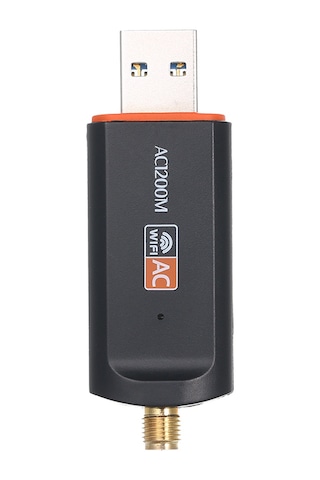 Vkemall "çift Bantlı 1200m Usb Wifi Alıcı - 5g Bağlantı, Wps Düğmeli, Harici Antenli"
