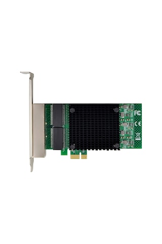 Open Smart OPS7297NT 4 Port Intel 82571EB-T4 1Gbe PCIe X1 Ethernet Kartı