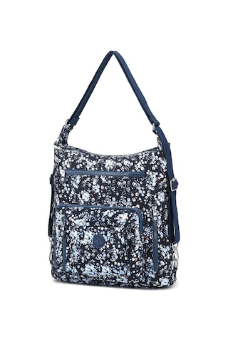 Smart Bags Büyük Boy Su Geçirmez Krınkıl Kumaş Hem Sırt Hem Omuz Çantası Mavi Rose