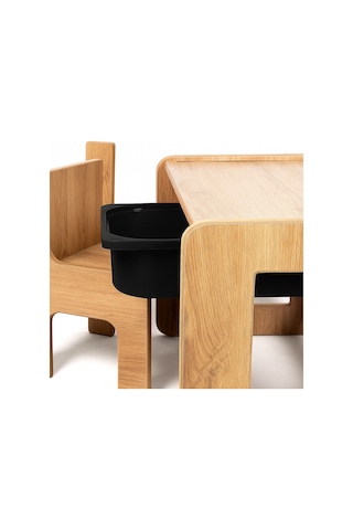 Çocuk Oyun, Aktivite Ve Etkinlik Masası, Ceviz-siyah,18mm 1.sınıf Ceviz  -  Siyah