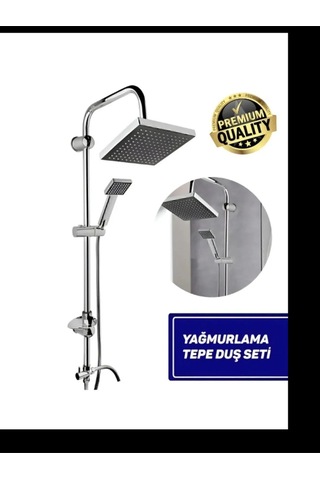 Rudi Armatür Lüx Pirinç Bataryalı Pririnç Yönlendiricili Robot Duş Takımı Gümüş