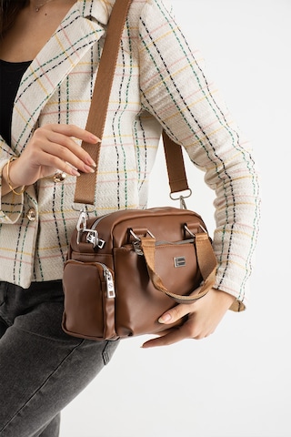 Ss 1422 Kadın Omuz Çantası El Çantası Çapraz Çanta Taba