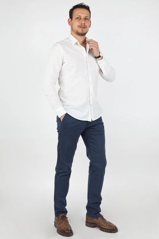 Erkek Fleto Cep Gabardin Pantolon Lacivert