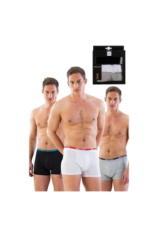 Angbutik Mı 6900 3'lü Erkek Boxer Siyah