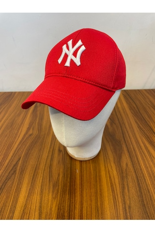 Hamze Ny New York Nakış Pamuk Unisex Beyzbol Cap Şapka Kırmızı