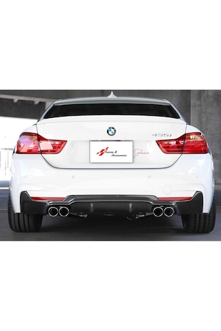 Bmw F32-F33-F36 M Performance Sağ Sol Çift Çıkış Difüzör Parlak