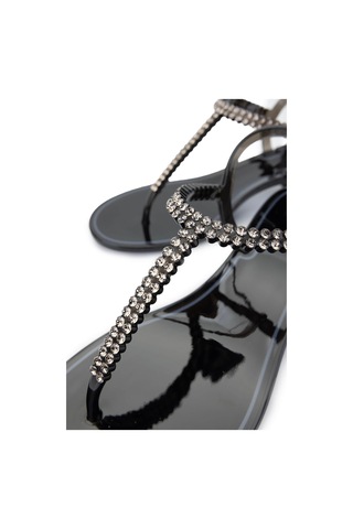 Menghi Kadın Pvc Siyah Parmak Arası Sandalet 774 903e Bn Sndlt Y25 Black Siyah