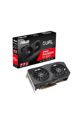 Asus AMD Radeon RX6600 DUAL-RX6600-8G-V2 8 GB GDDR6 128 Bit Ekran Kartı
