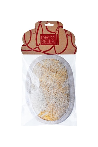 Deco Bella Organic Bath Fiber Kabak Banyo Lifi 3'lü Set Bej