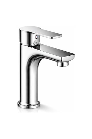 Nuss Velis Lavabo Bataryası Parlak Krom Tek Kollu Banyo Armatürü,n-8501 Siyah