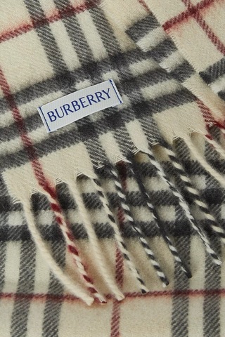 Burberry Kaşmir Kareli Eşarp, Arşivsel Desen & Saf Kaşmir Lacivert