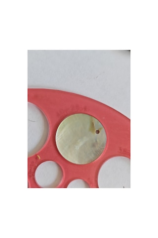 25 Mm Yandan Delikli Doğal Düğme 40 Boy 10 Adet