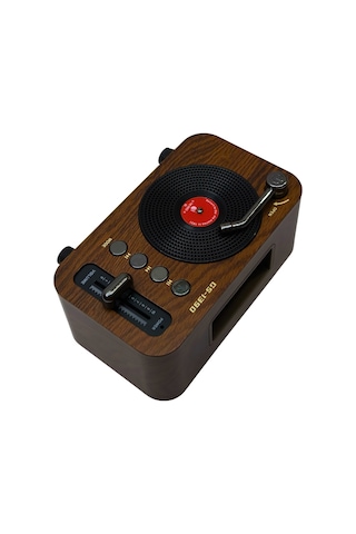 Gs-1390 Retro Bluetooth Hoparlör Ve Fm Radyo Usb Bellek, Tf Kart, Aux Girişli Ahşap Tasarım