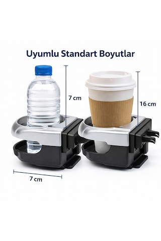 Universal Oto Bardak Tutucu Araç İçi İçecek Tutucu Aparat 1