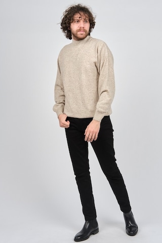 Ida Erkek Lambswool Yarım Balıkçı Kazak 0593161 Bej Bej
