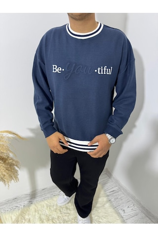 Highlander Be-you-tiful Nakışlı Selanık Kumaş Sweatshirt Beyaz