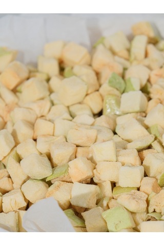 Freeze Dried Elma Dondurularak Kurutulmuş Küp Dilim 25 Gr 25 G