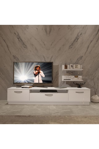 Decoraktiv Trio 4 Mdf Tv Ünitesi Tv Sehpası Beyaz