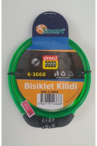 Ksmart Bisiklet Kilidi Şifreli K-3668