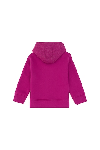 U.S. Polo Assn. Kız Çocuk Fuşya Kapüşonlu Sweatshirt 50290706-VR023