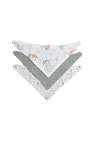 Gezenbebe Hero 3'lü Bebek-çocuk Fular Önlük Seti Mavi