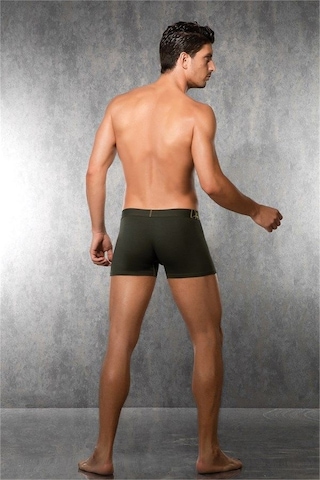 Mode Cool Doreanse Koyu Yeşil Boxer Erkek Yazılı 1766 Haki