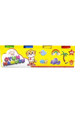 Gen-of Oyun Hamuru 4 Renk 400 Gr Gen-7141 Çok  Renkli