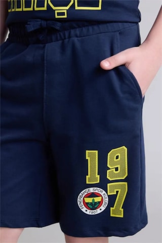 Defacto Fenerbahçe %100 Pamuk Oversıze Şort Erkek Çocuk H8000a826hsın42 İndigo-ın42