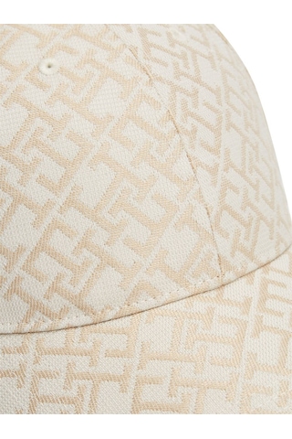 Tommy Hilfiger Th Monogram Cap Kadın Bej Şapka - Aw0aw18058