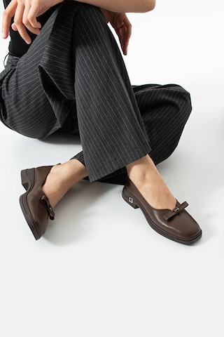 Dericia Shoes Storm Hakiki Deri Günlük Rahat Kadın Ayakkabı Kahverengi